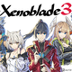 Six young figures stand facing us. Above them is the text Xenoblade 3.